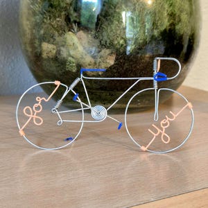 Bike, iron interior decoration, mountain bike, collectible gift, bicycle sculpture, small bicycle to give, Father&#39;s Day, handmade bicycle