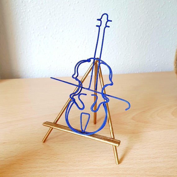Lovely Iron Miniature Violin for Home Decor, Handcrafted Musical Instrument, Perfect Gift for Musician