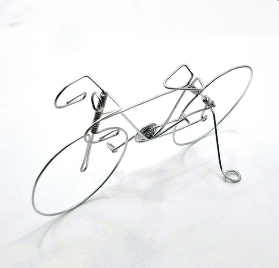 Miniature wire racing bike, mountain bike, cycling gift, bicycle sculpture, bicycle gift, interior decoration, friend gift, birthday