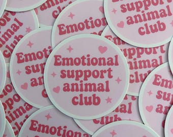 Animal Club Aufkleber - 3 ”Vinyl, langlebiger und wetterfester Kreisaufkleber