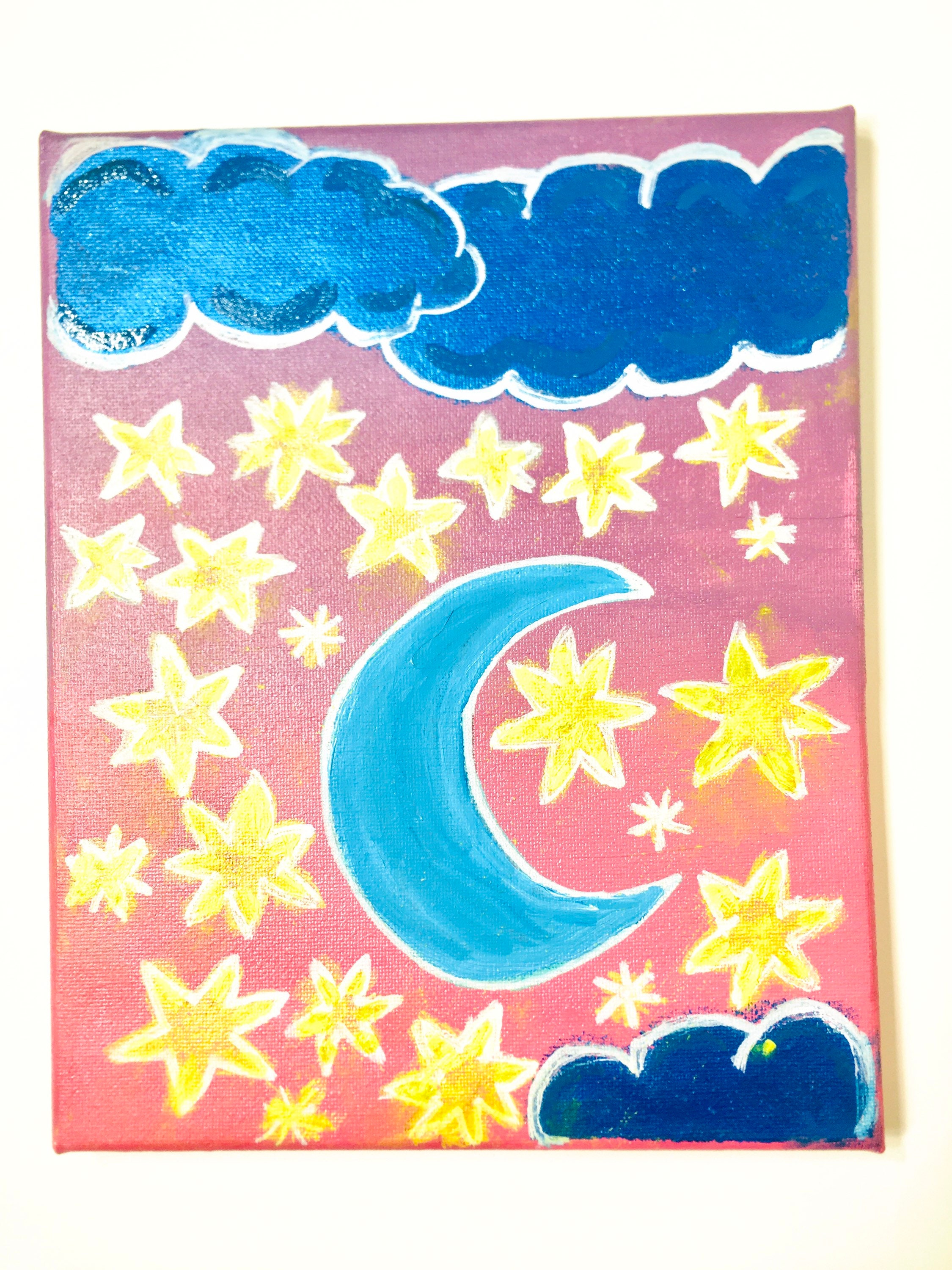 Kids Baby Room Wall Painting Handmade Canvas Wall Painting Etsy UK