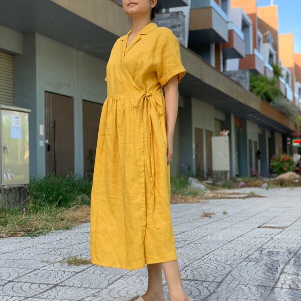 Mustard Yellow Dress Etsy