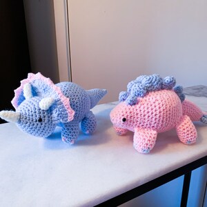 Handmade crochet dinosaur