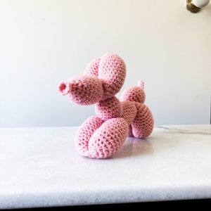 Handmade crochet balloon animal- puppy