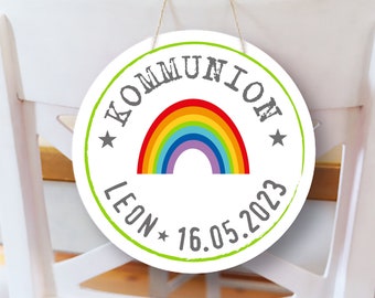 Kommunion Deko Holz Schriftzug – Großes Dekoschild Für Kommunionsfeier Tisch- Und Raumdekoration