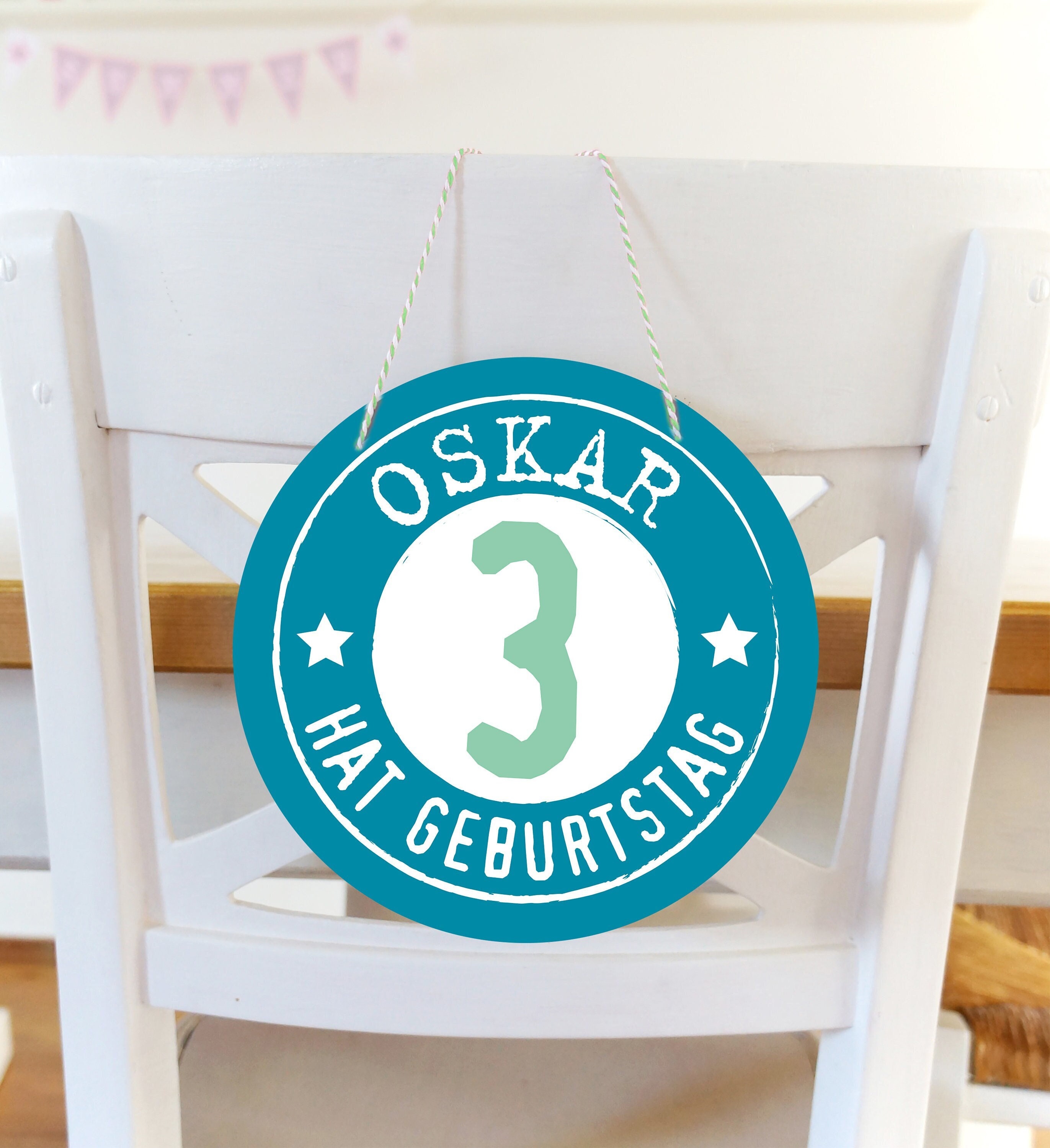 GEBURTSTAG Schild Mit Namen Geburtstagskind Geburtstagsparty - Etsy