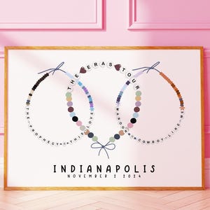 Eras Indianapolis Wall Art, Indianapolis N2, Taylor Digital Print, Friendship Bracelet Poster, Taylor Merch, Surprise Song, Eras Tour Mashup