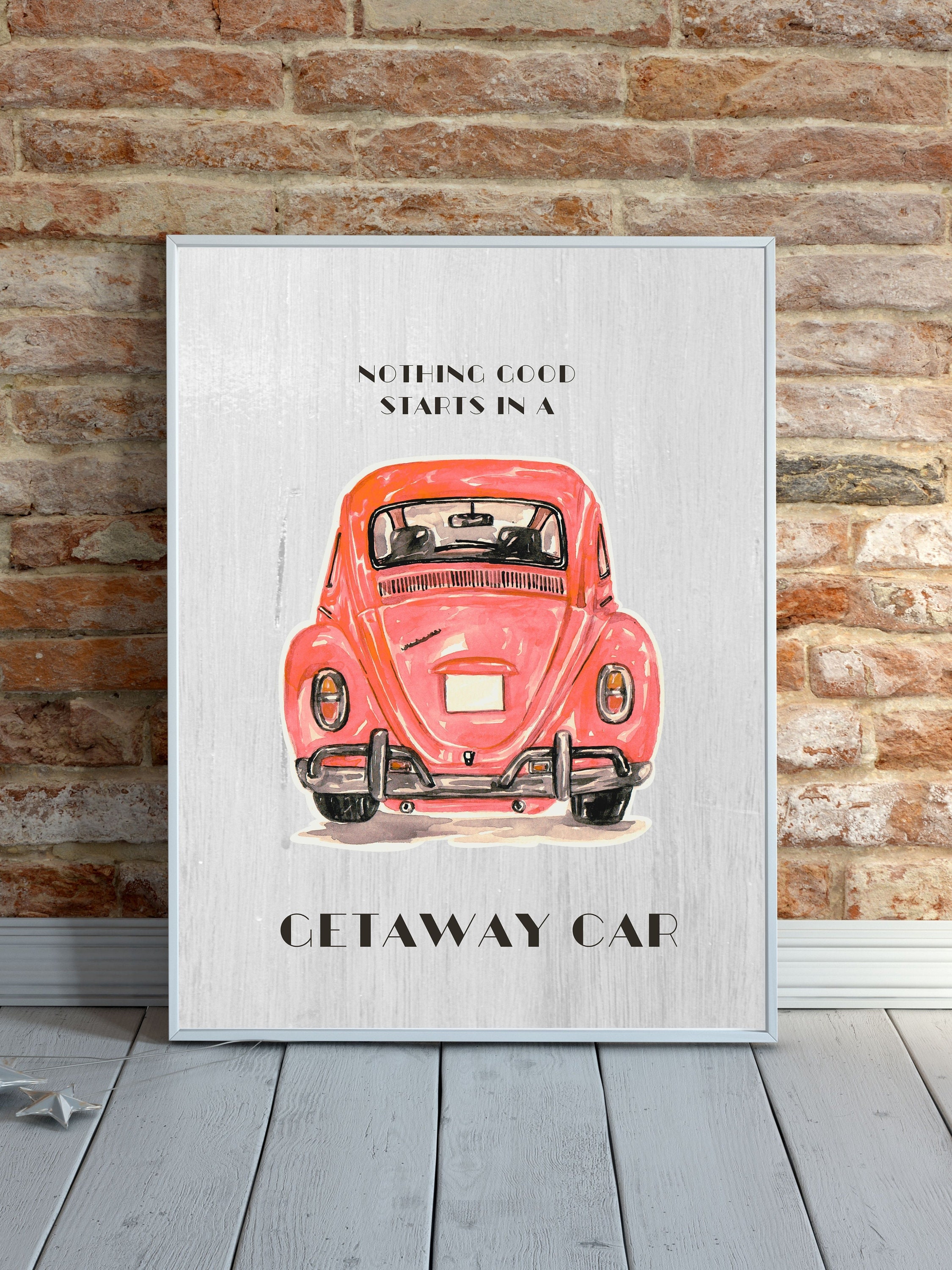 Getaway Car Red Taylor Swift Digital Art Print