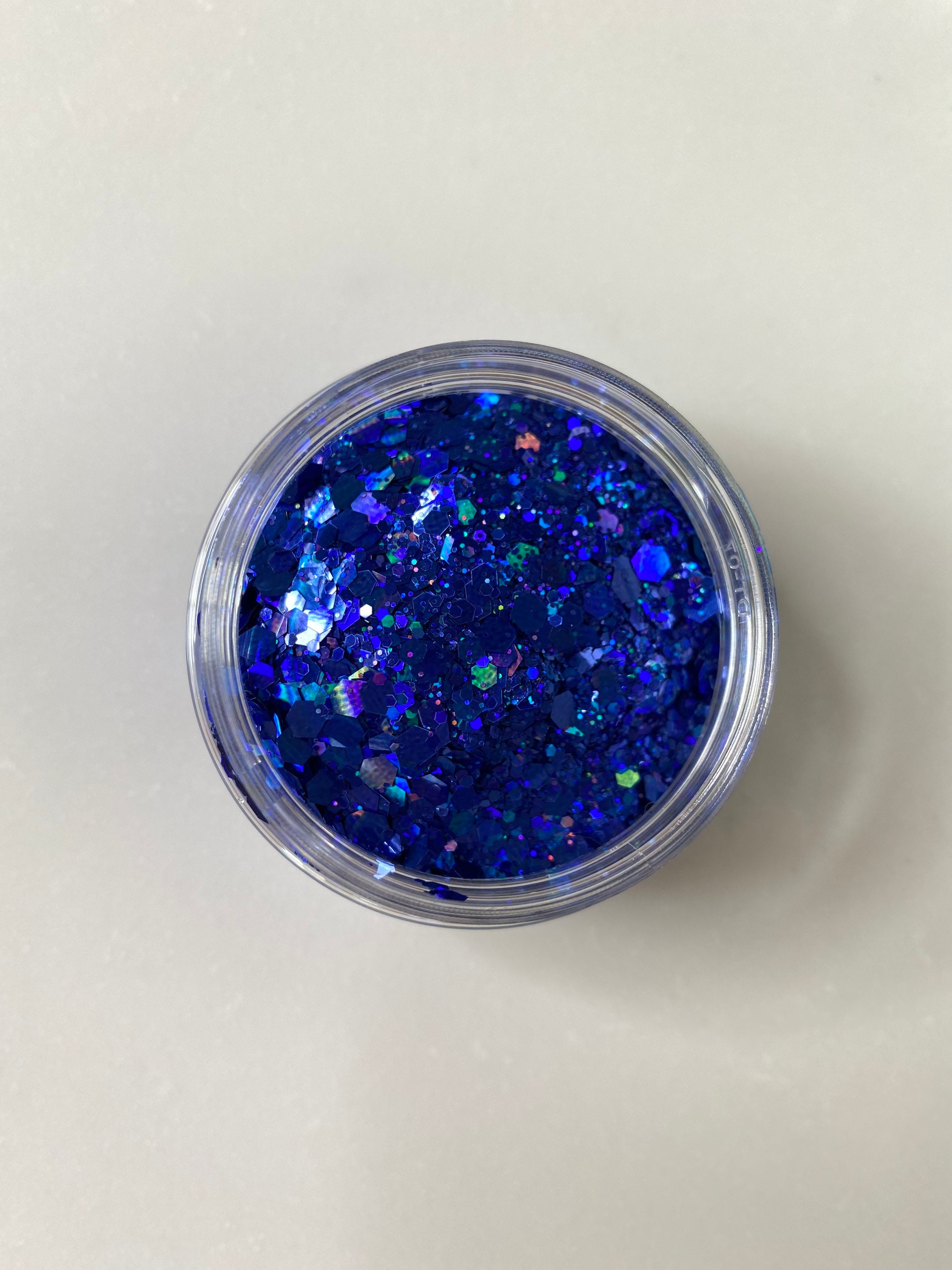 Ceylon Sapphire Chunky Hex Mix Glitter / Beautiful Deep Blue-Gray