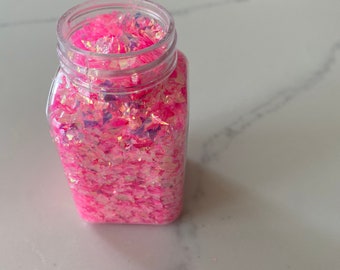 Pink Sugar Irregular Glitter Flakes