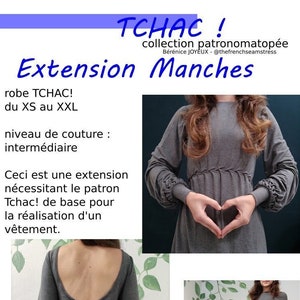 CHAC! - sleeve extension - pdf sewing pattern patronomatopée collection