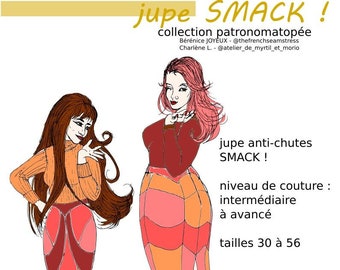 SMACK! - patron de couture pdf jupe SMACK! collection patronomatopée