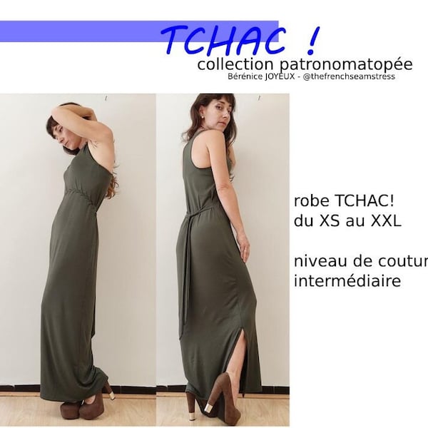 TCHAC! - patron de couture pdf robe TCHAC collection patronomatopée