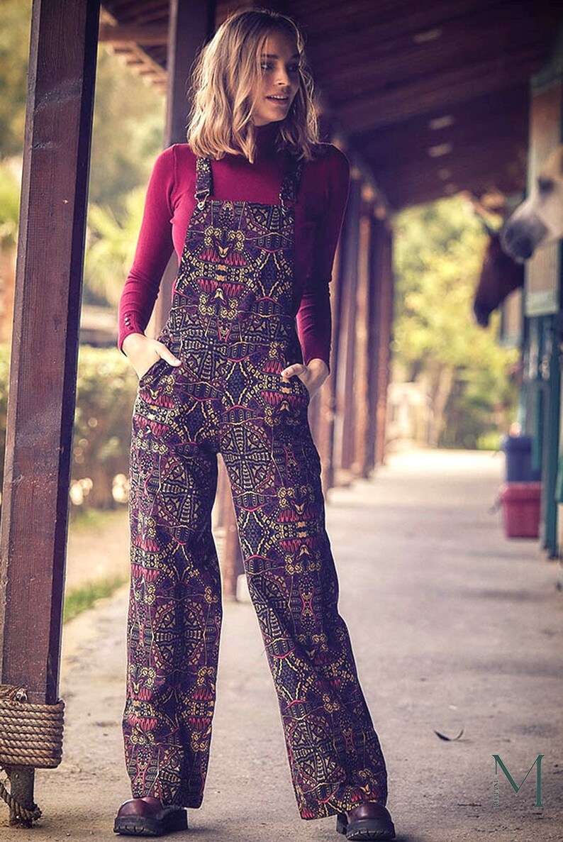 Hippy Overalls Women, Hippie Pajamas Pants, Boho Jumpsuit Outfit, Party