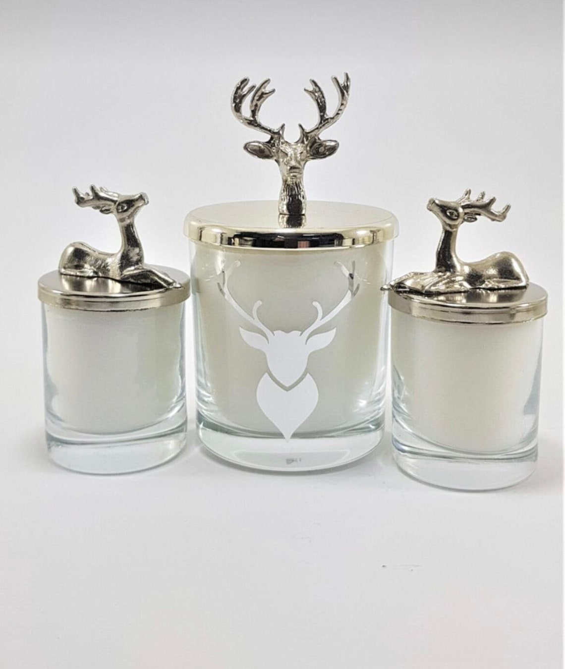 Deer Glass Candle Set Candle Set Gift Christmas gift candle Etsy