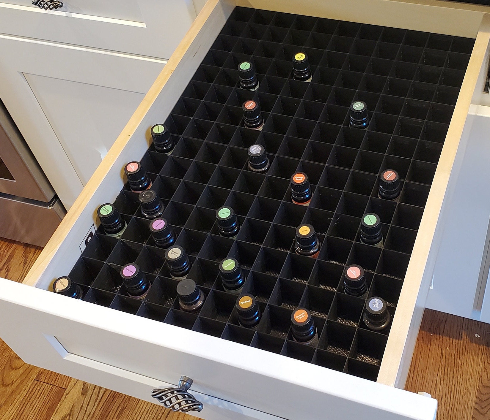 Drawer Insert Organizer | Organize Essential Oils, Nail Polish Bottles, or Other Small Jars/Containers