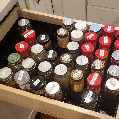 Spice Organizer Custom Sized Spice Rack to Fit Etsy