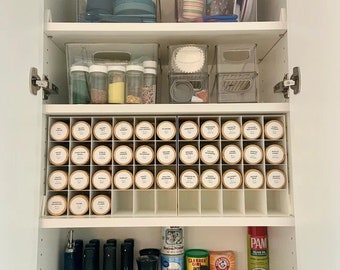 In-Cabinet Spice Organizer for 4oz Jars Custom Sized Organizer to Fit Any  Space