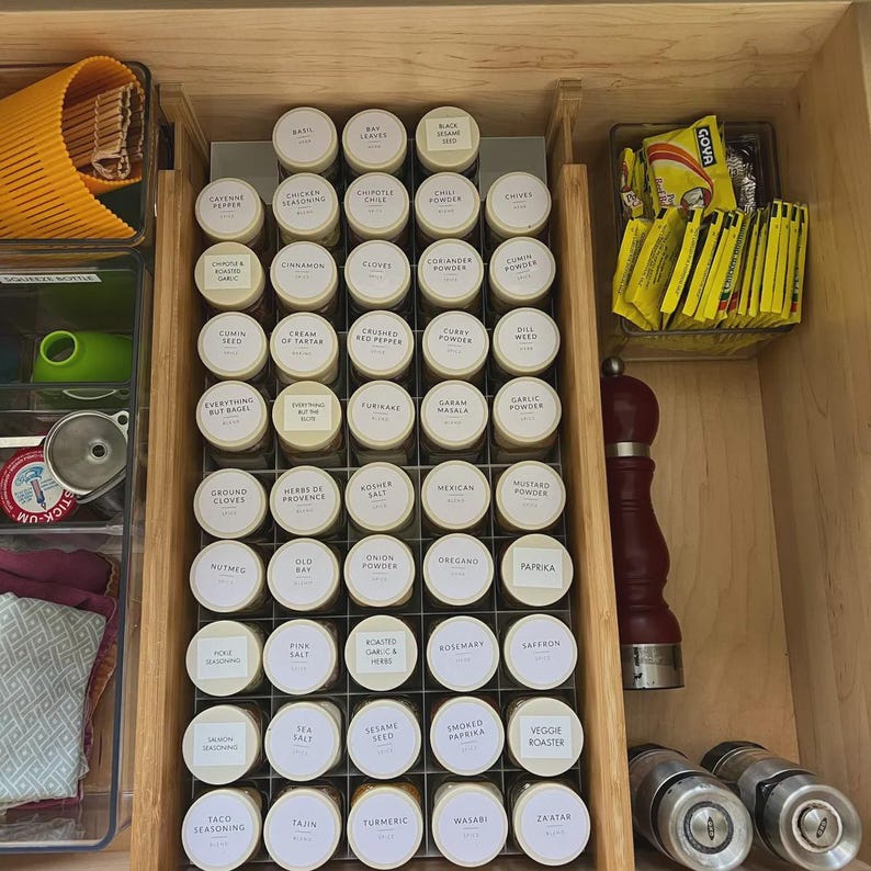 GridandGalley Drawer Spice Organizer