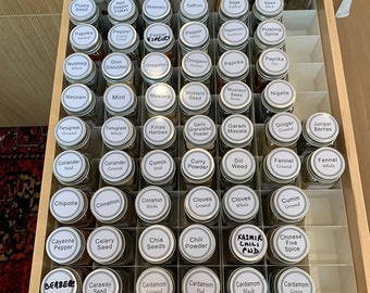 Spice Drawer Organizer | Custom Made Insert That Will Fit Any Drawer