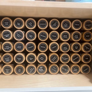In-Cabinet Spice Organizer for 6oz Jars | Custom Sized Spice Rack to Fit Any Space | Made to Fit Cabinets of All Sizes