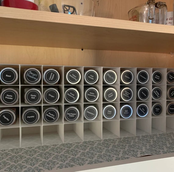 In-cabinet Spice Organizer Custom Sized Spice Rack to Fit Any Space Made to  Fit Cabinets of All Sizes 