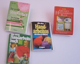 4 Handarbeits Bücher /  Miniatur Puppenstube