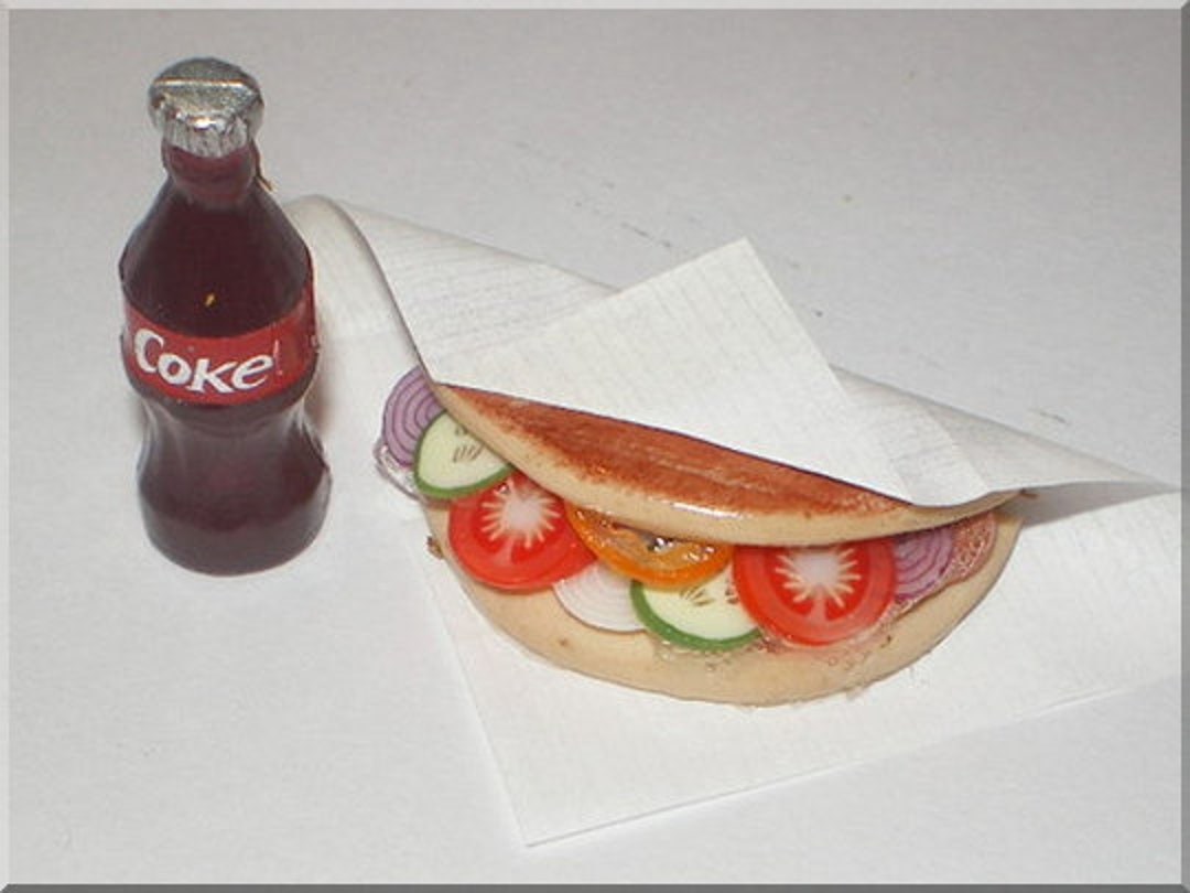 Döner Mit Cola / Imbiss Aus Fimo Miniatur - Etsy