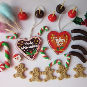 Candy assortment - Christmas market . / Polymer clay miniature dollhouse