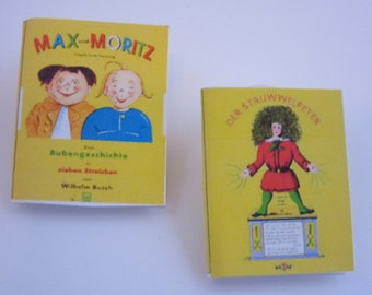2 Kinder Bücher  /  Miniatur Puppenstube