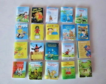 Many well-known children's books / miniature