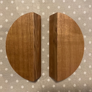 Handmade Timber Cupboard Handle  Timber Wardrobe Handle  Half Moon Handle  Cabinet Handle  Timber Door Pull