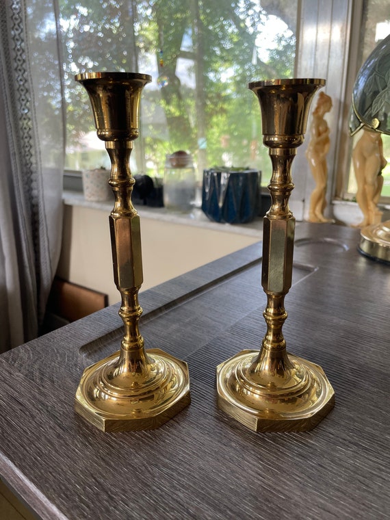 Vintage Brass Victorian Style Candlesticks, Candle Holders, Vintage and  Antique Brass Candle Holders/witchy Aesthetic,altar Tools,spell Work 