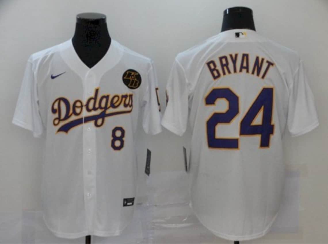 Mens Kobe Bryant LA Dodgers Baseball Jersey Stitched Etsy