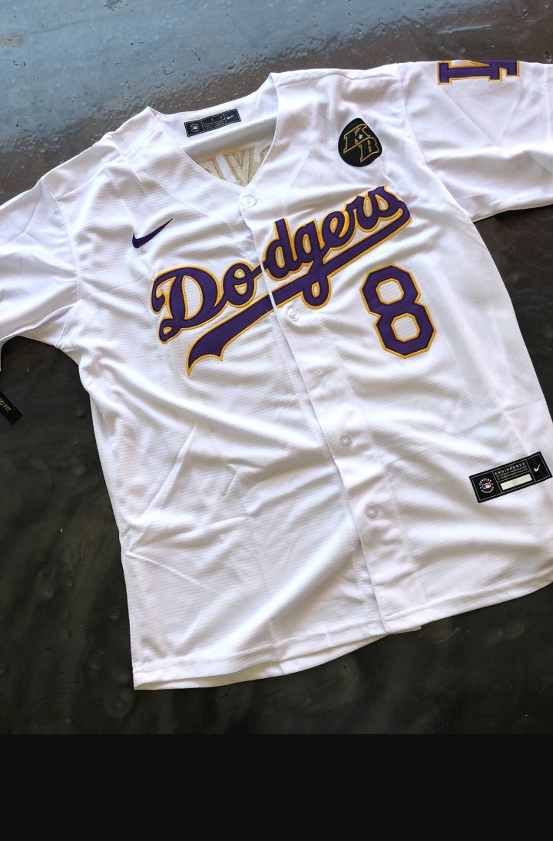 Mens Kobe Bryant LA Dodgers Baseball Jersey Stitched Etsy