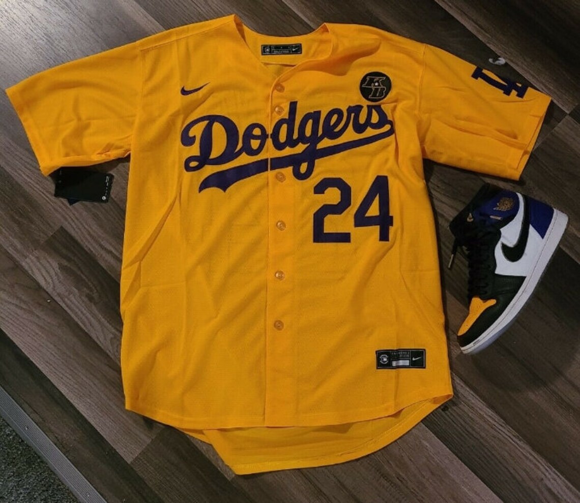 Mens Kobe Bryant LA Dodgers Baseball Jersey Stitched Etsy