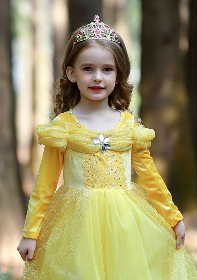 Inspired Belle Dress Disney Princess Dress Ball Gown Dress Princess