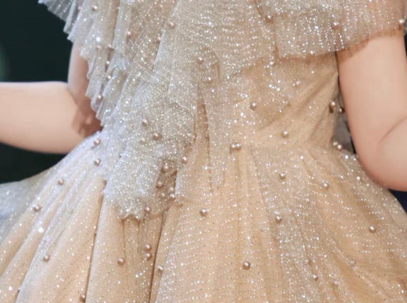 Gold Dress for Girls Princess Dress Birthday Dress Special Etsy