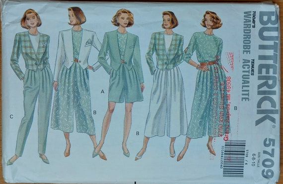Patterns Sewing Sewing Pattern for a 90s Jacket Size UK 6-8 Butterick ...