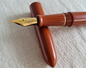 N2S Brown Ebonite Handmade Fountain Pen