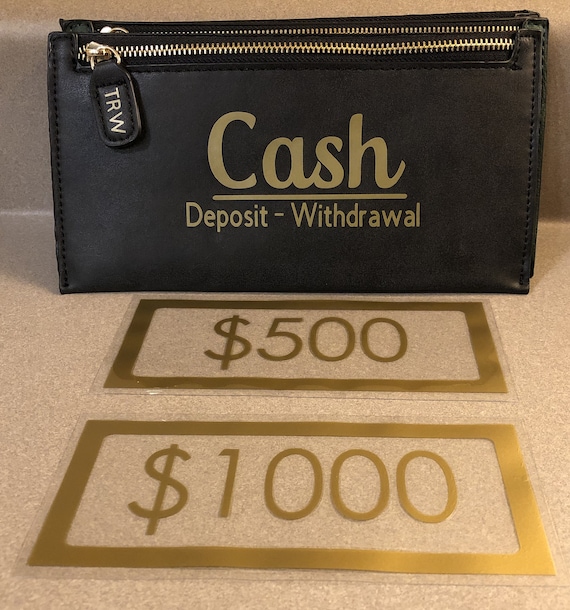 Faux Leather Cash/bank Wallet bag - Etsy