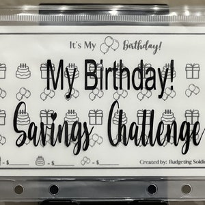 Laminated Reusable Savings Challenge | My Birthday Savings Challenge | Las Vegas Savings Challenge