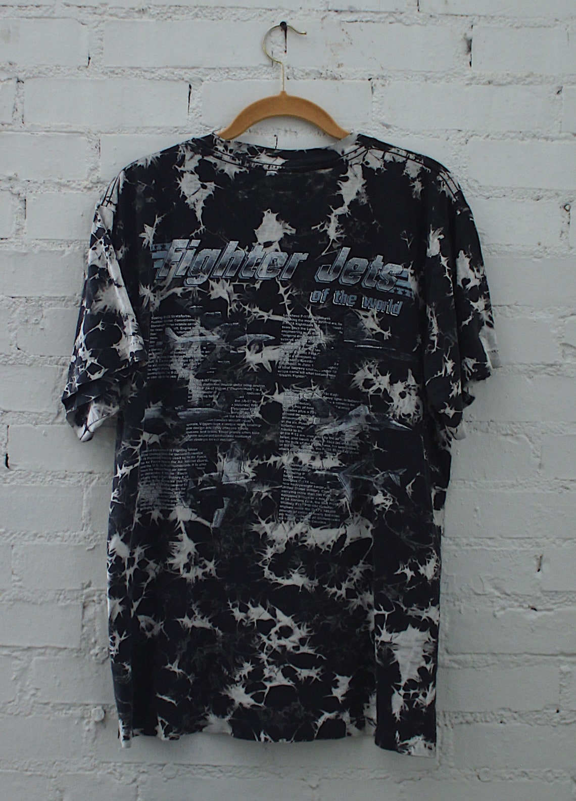 Vintage Tie-dye Fighter Jet T-shirt | Etsy