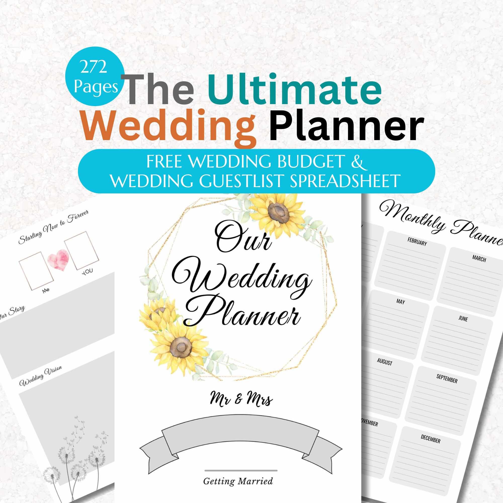 Ultimate Complete Wedding Planner Checklist for Brides-to-be. Free Wedding Budget and Guest List Spreadsheet. Editable Template in Canva. - Etsy ultimate-complete-wedding-planner-checklist-for-brides-to-be-free-wedding-budget-and-guest-list-spreadsheet-editable-template-in-canva-etsy
