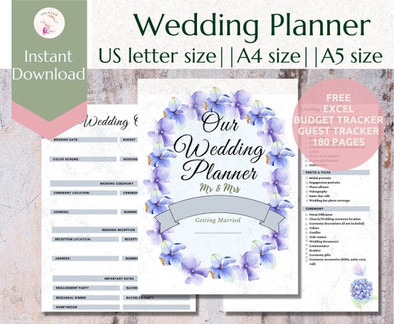 maid of honor gift to bride wedding planner printable wedding etsy hong kong