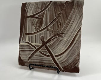 Snack plate, Slab-built serving plate, Appetizer plate, Decorative plate