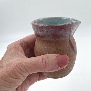 Wheel thrown stoneware creamer, original, one-of-a-kind, pottery, ceramic creamer