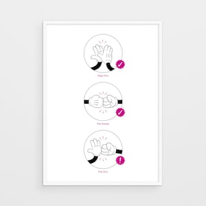 Limited edition / Screen Print / Get It Right / Wine / Gestures Series / Wall Art / Retro Cartoon / Pop Art / Illustration / A2