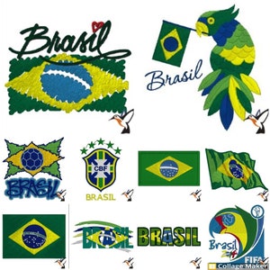 Matriz Bandera Brasil pequeña