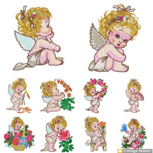 10 bestanden baby doop engel, baby doop engel, borduurontwerp,